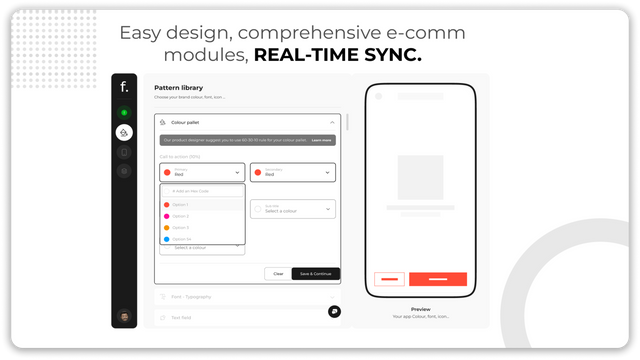 Apparence entièrement personnalisable de votre application mobile