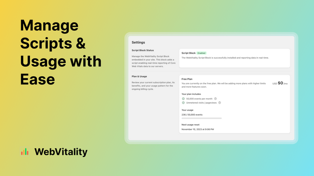 Manage Scripts & Usage with Ease
