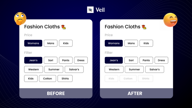 Hide product variant options