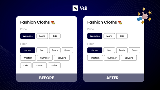 Hide product variant options