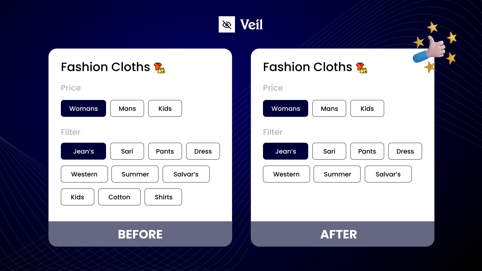 Hide product variant options