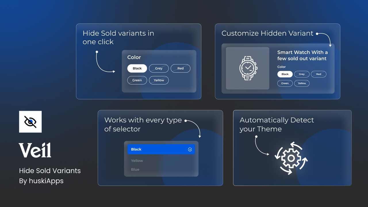 Cacher les options de variante de produit