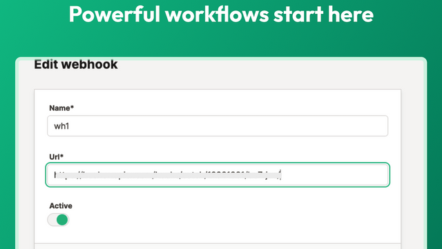 Connectez-vous avec Zapier ou d'autres outils via Webhooks