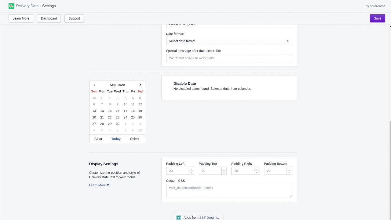 winkelwagenpagina bezorgdatum selector