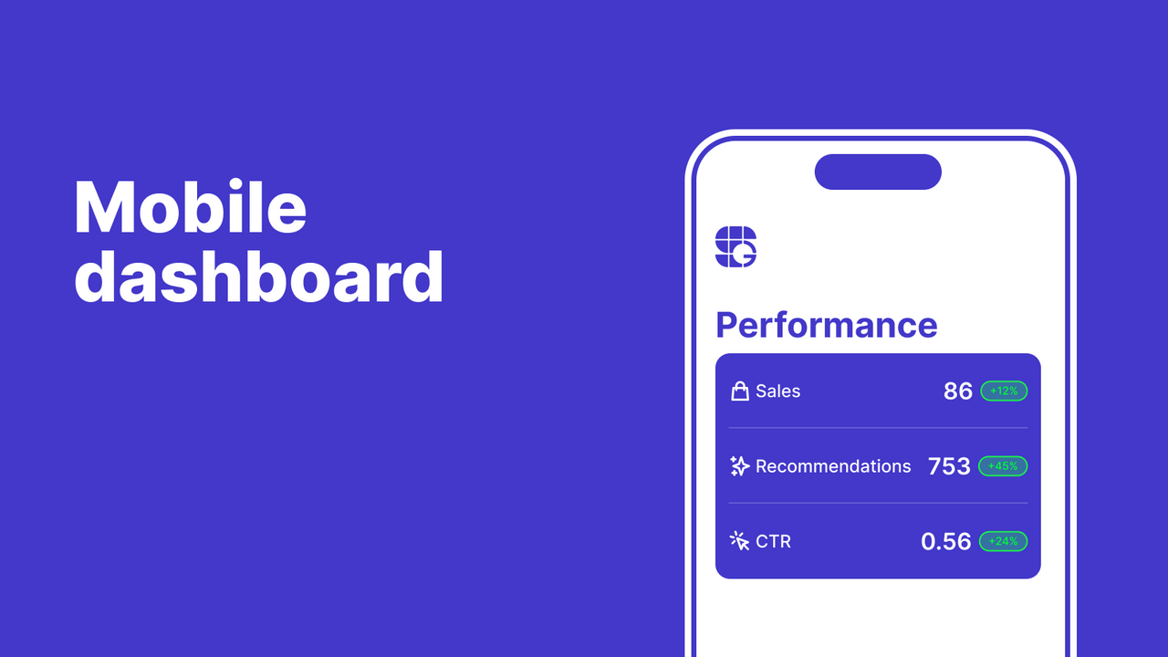 Mobile admin dashboard