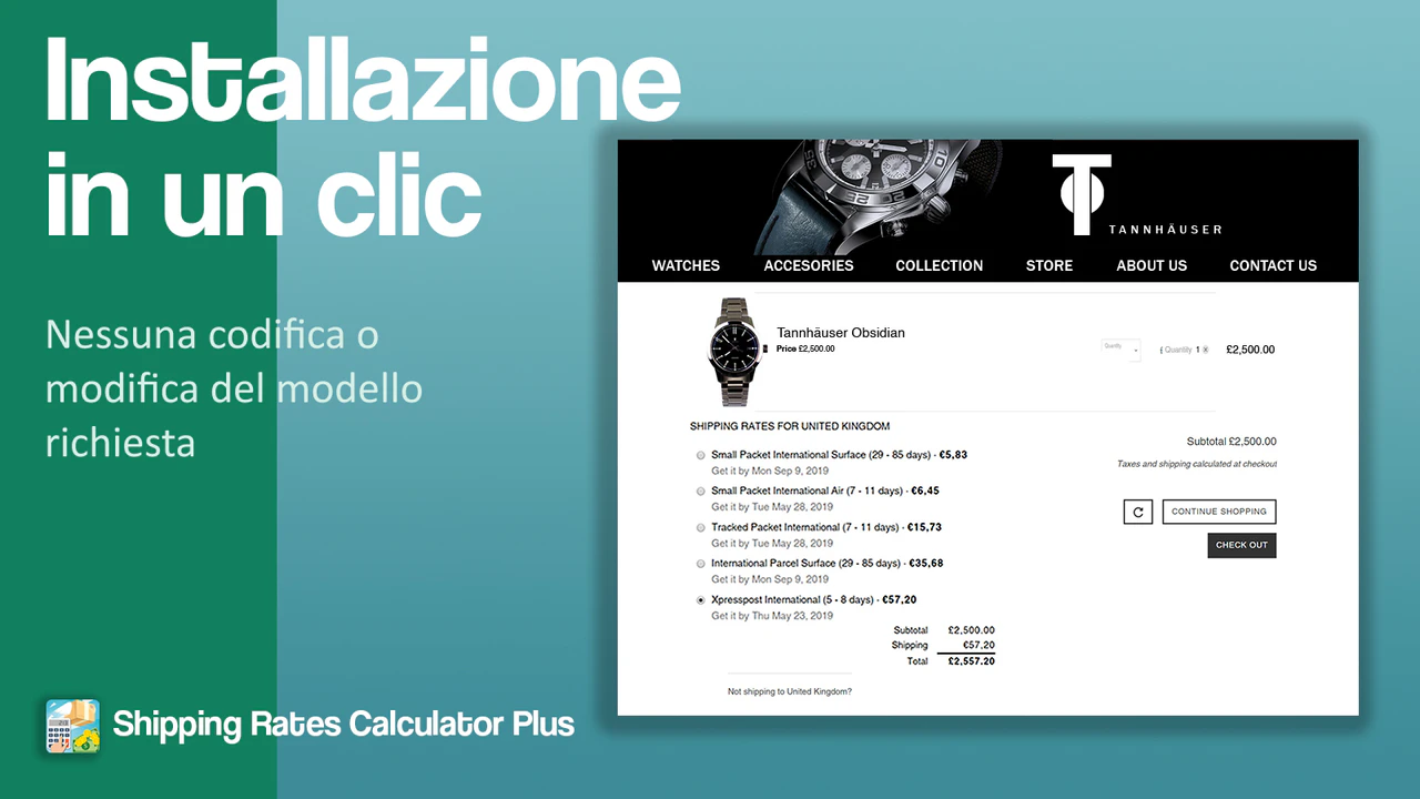 Installazione in un clic senza configurazione o codifica.