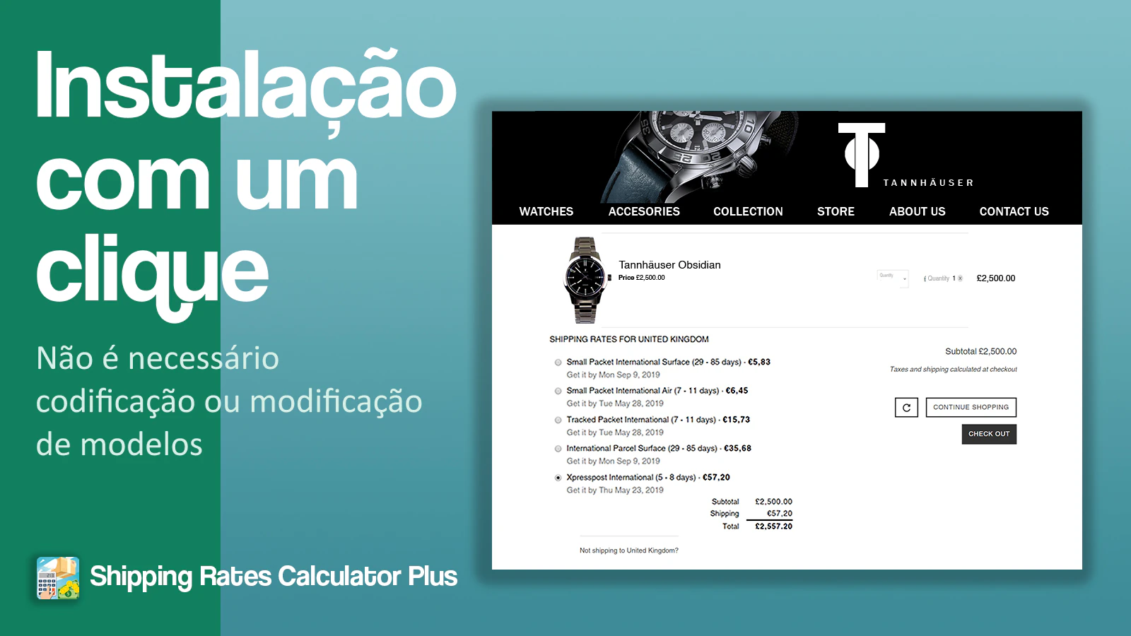 Instalação em um clique, sem configuração ou codificação.