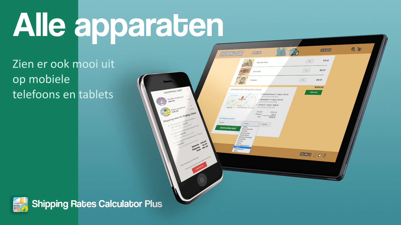 Aanpasbaar voor mobiele en tabletapparaten.