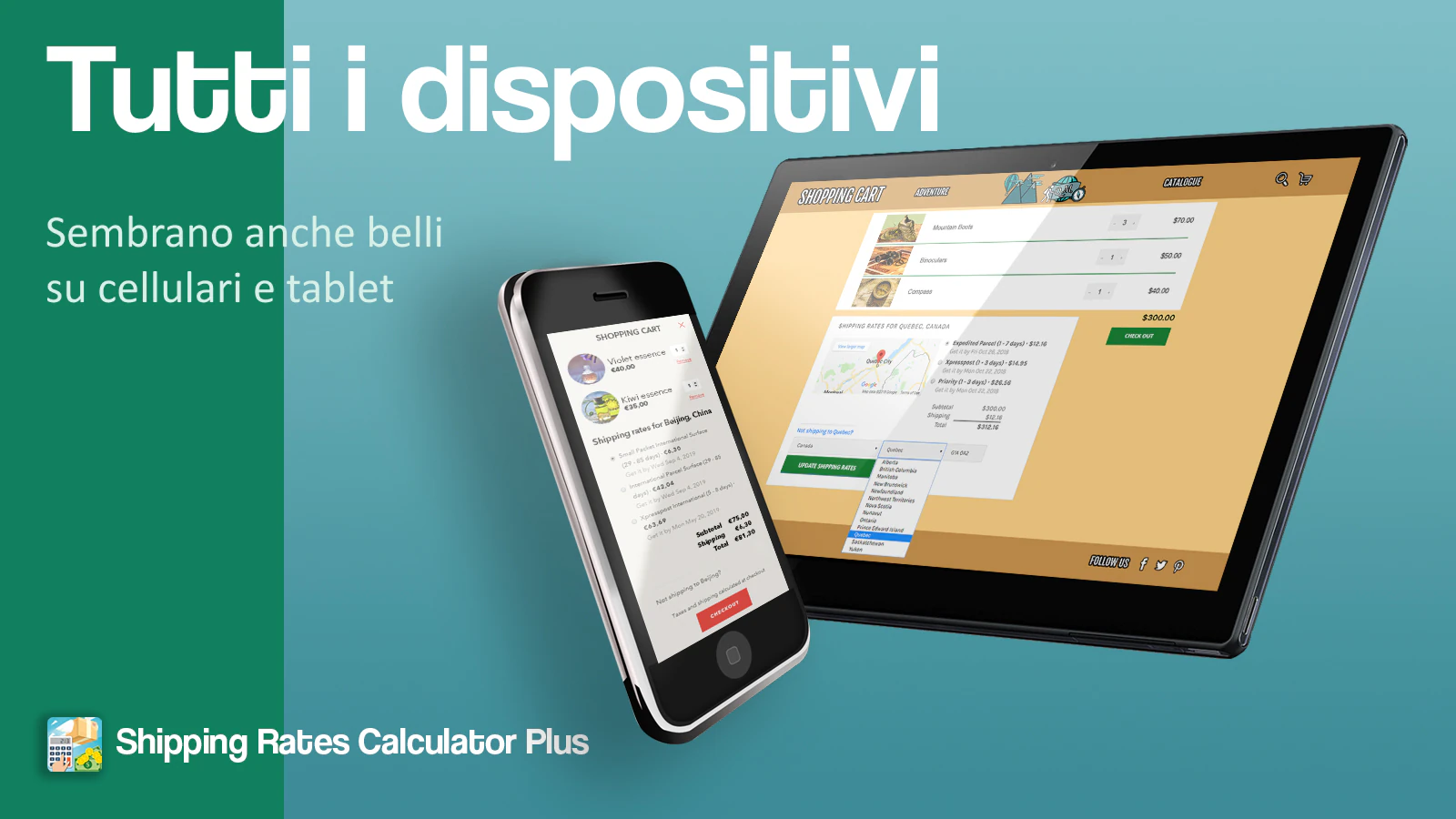 Adattabile a dispositivi mobili e tablet.