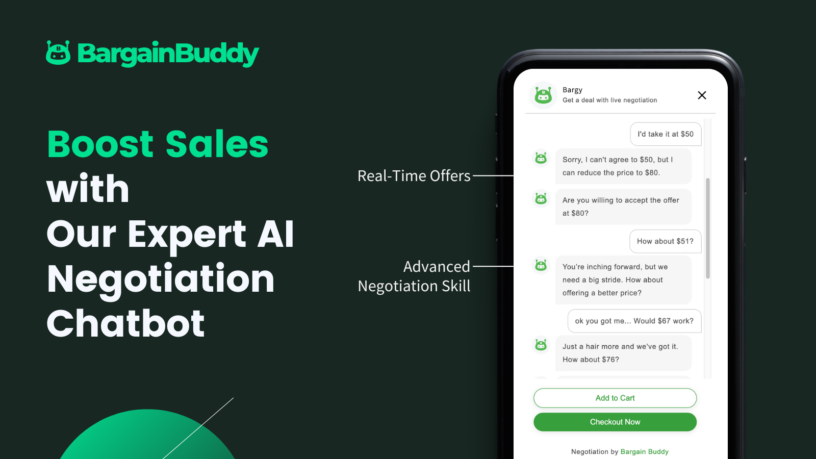 Impulse las ventas con nuestro experto Chatbot de Negociación de IA