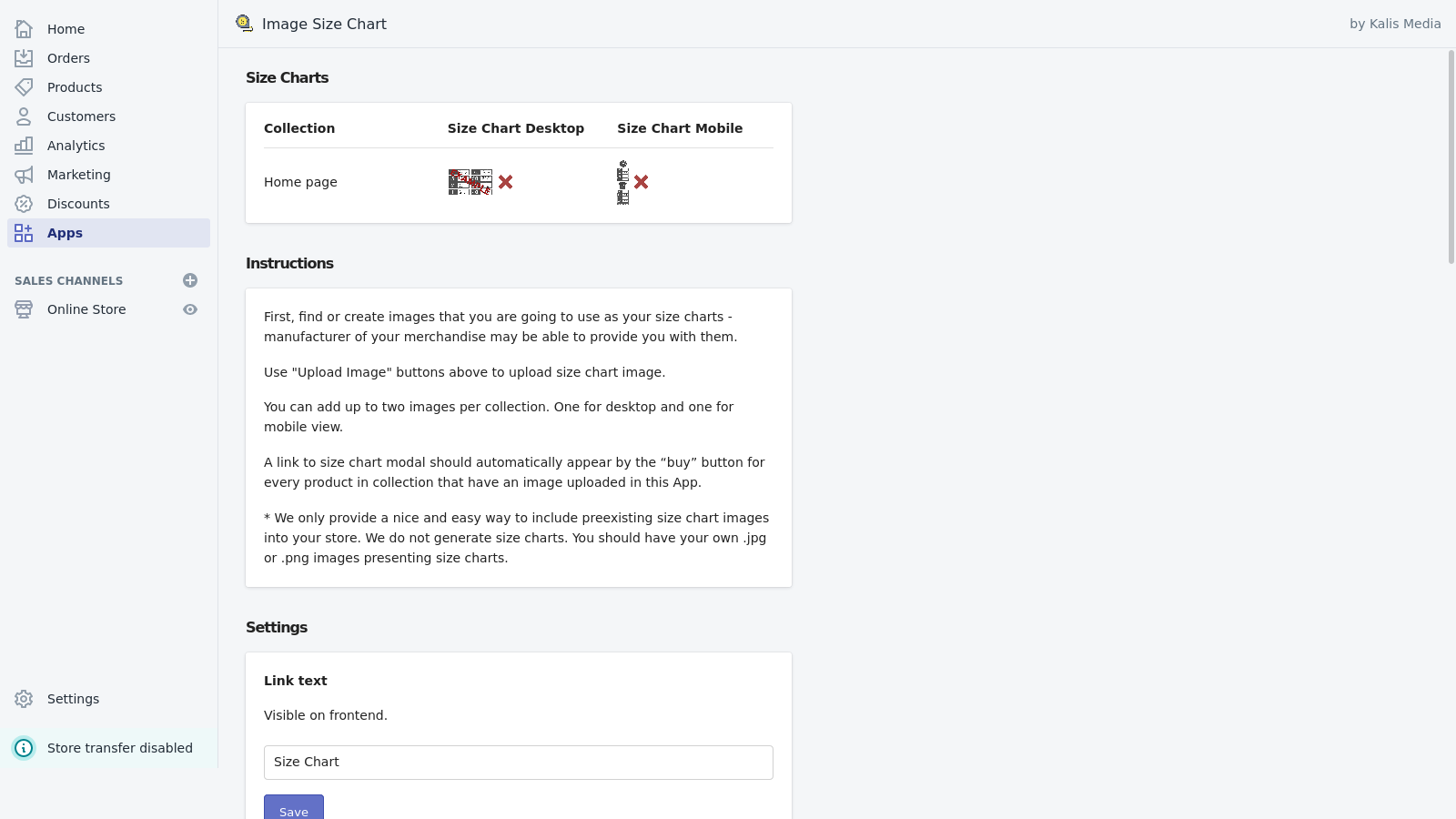 Configuraciones de la Aplicación