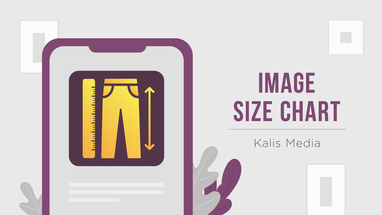 Simple image-based size charts with links to pop-ups.