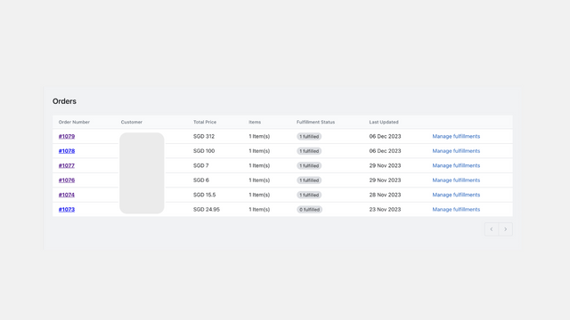 manage order fulfillment