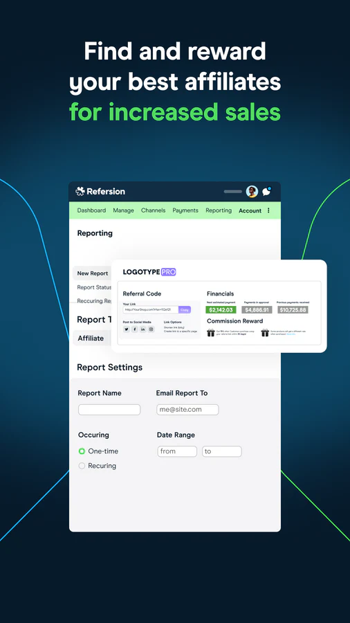 refersion, affiliate marketing, affiliate referrals, reporting
