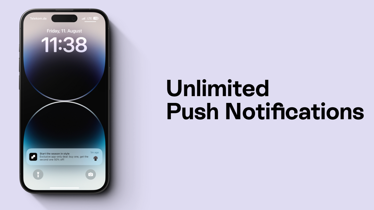 Unlimited Push Notifications