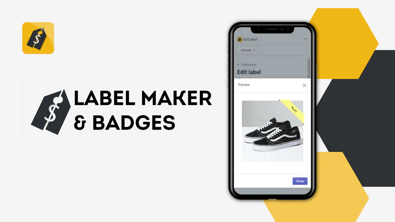 étiquettes de produits et badges