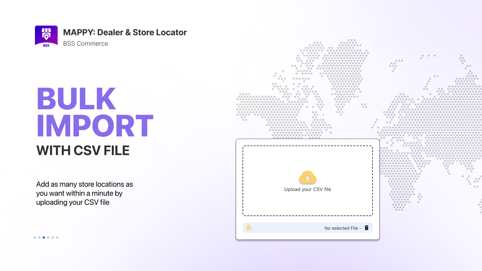 Bulk import store locations with CSV file