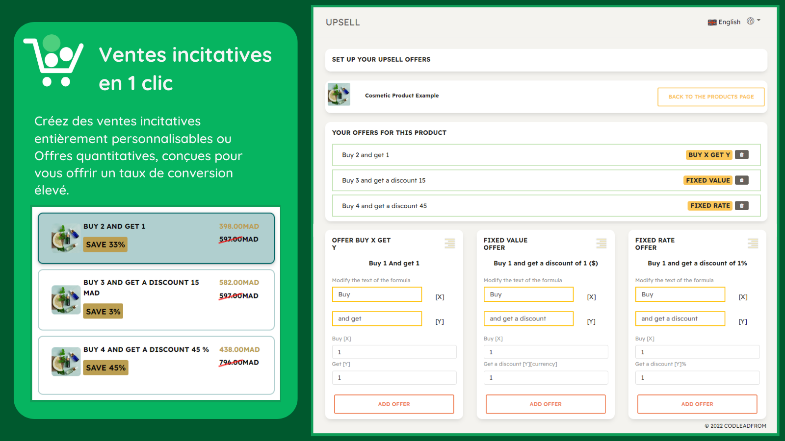 Codleadform COD Order Form - Vente incitative en 1 clic