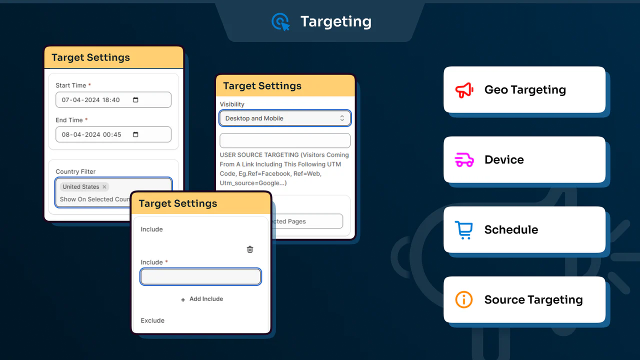 Fully customize your bars according to your store theme 