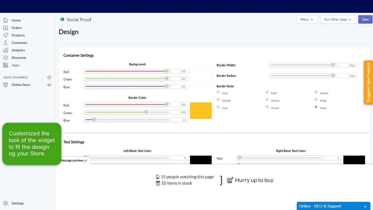 urgência shopify