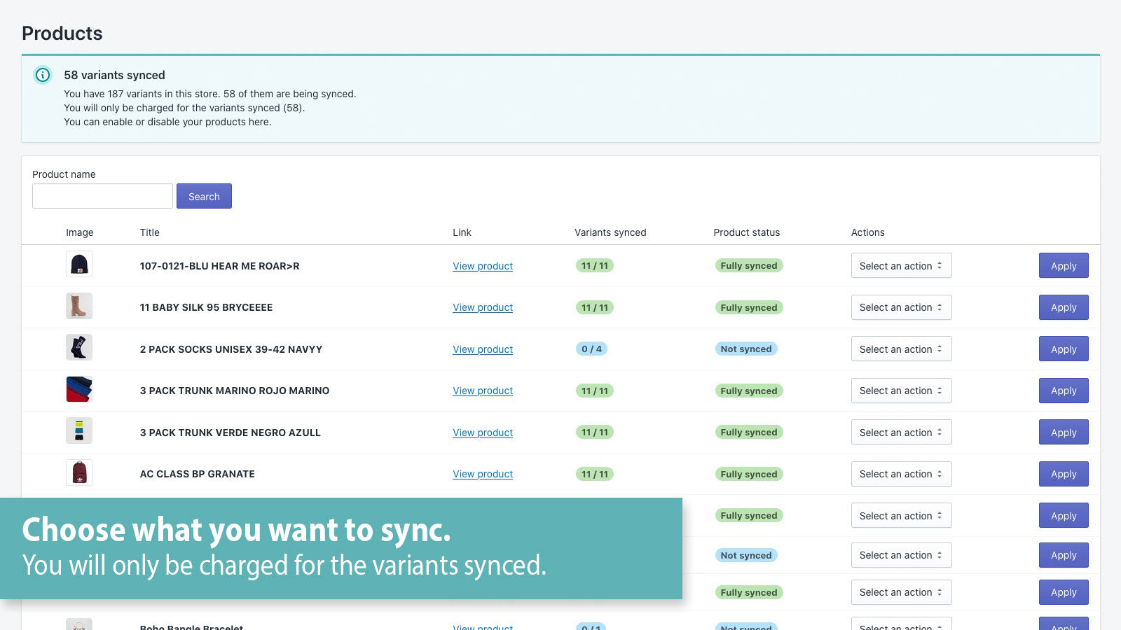 Stock sync: Inventory autosync Screenshot