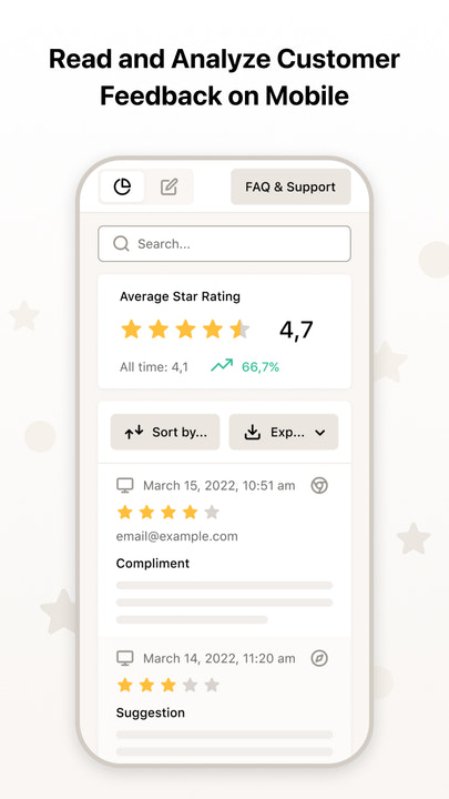 Read and Analyze Customer Feedback on Mobile