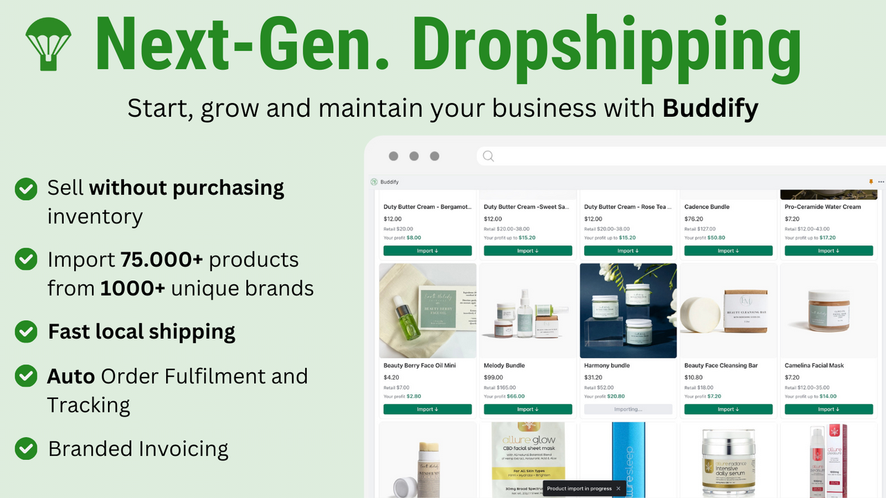 Buddify - Brand Partnerships & Dropshipping & Wholesale