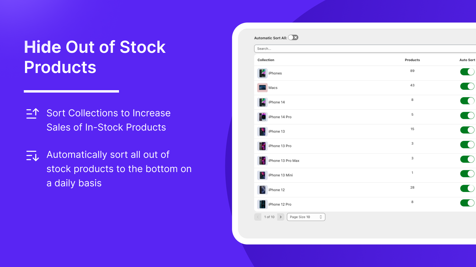 Hide Out Of Stock Product at the End of your Collections
