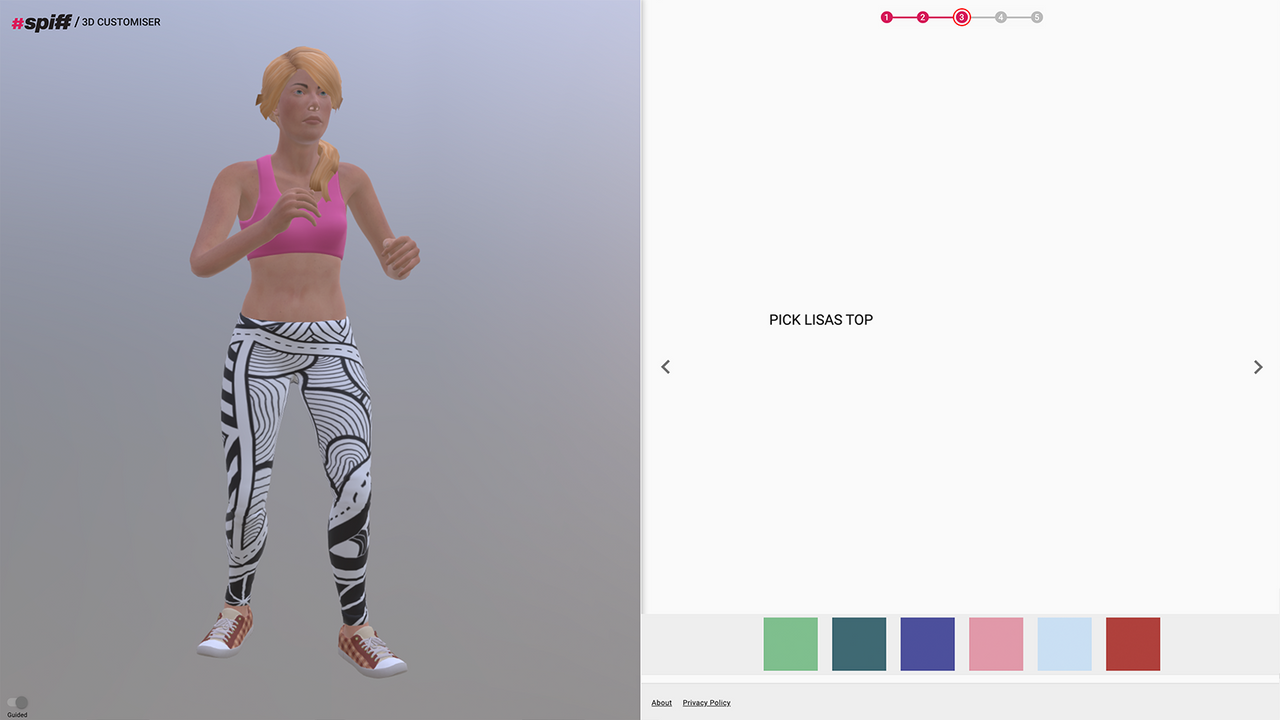 Ladies GYM Leggings-AOP 3D model