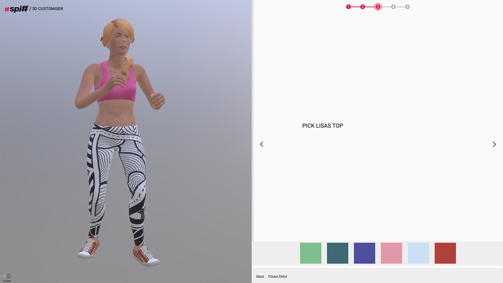 Spiff 3D Product Customization Screenshot