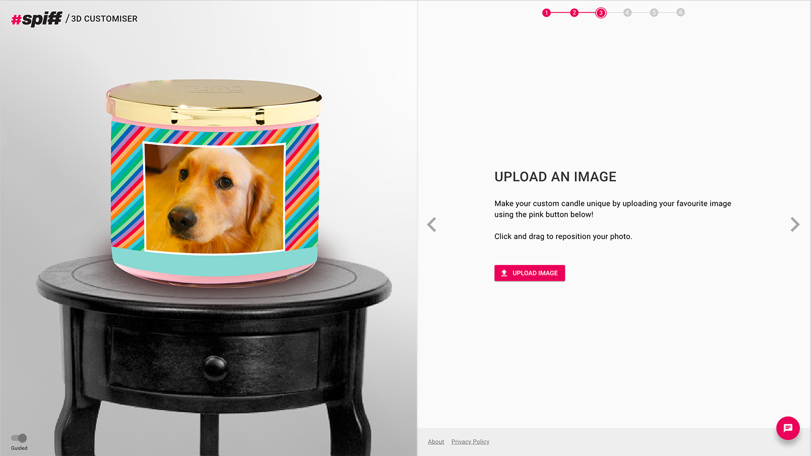 Allow customers to add their own images into the scene