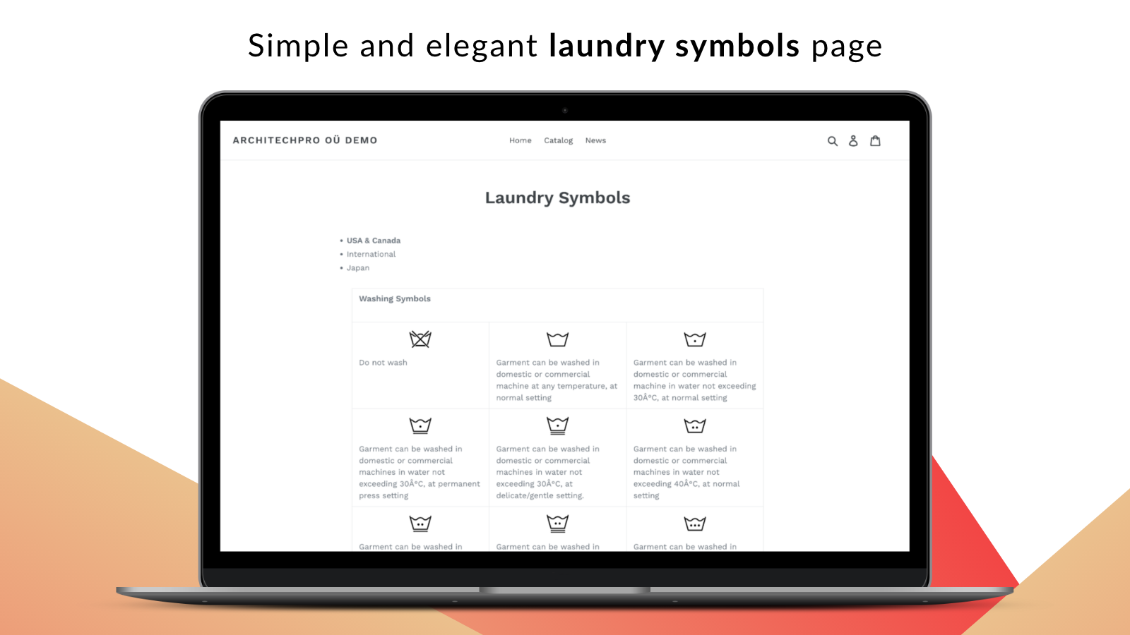 Laundry Symbols Clothing Care Screenshot