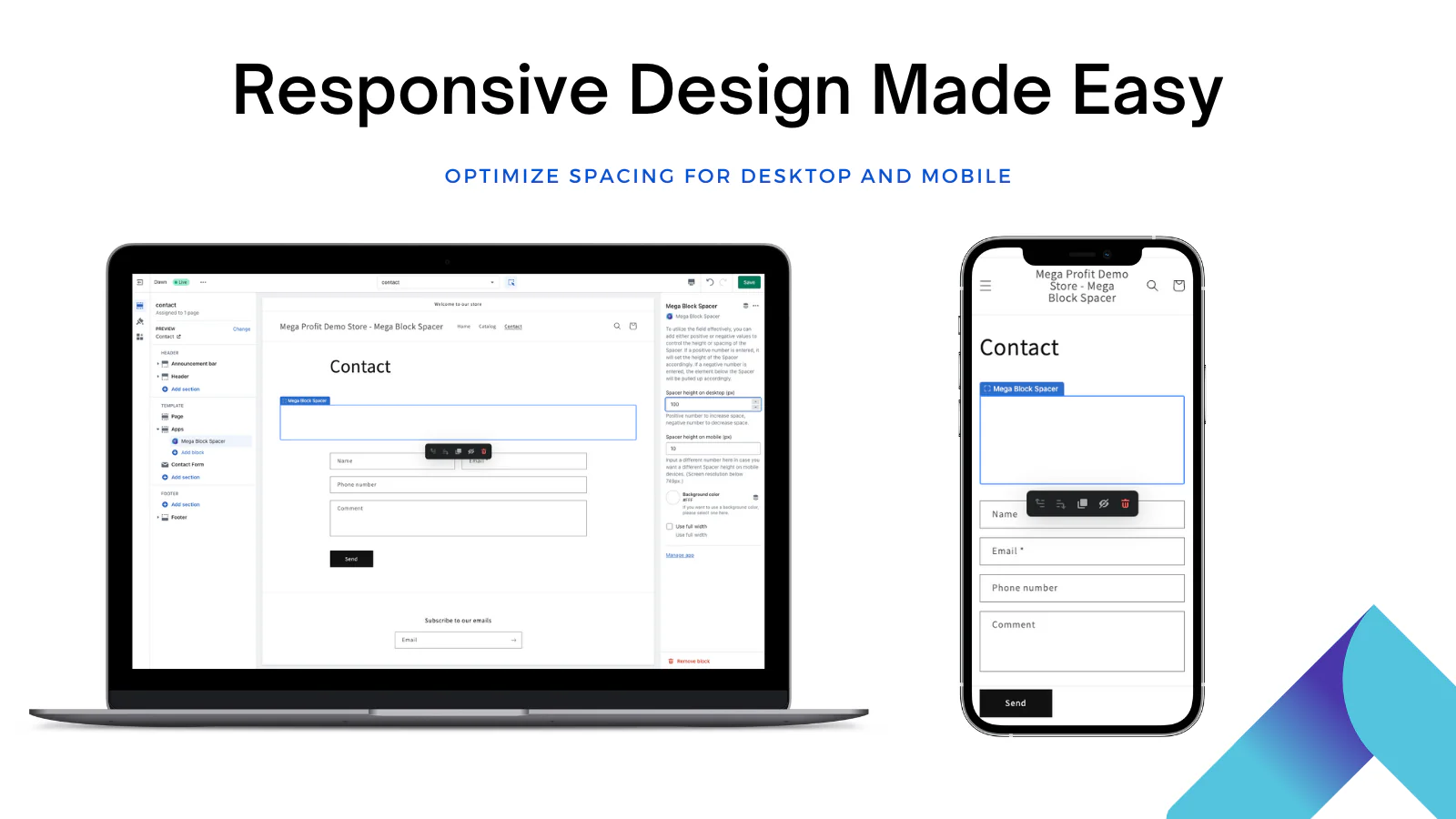 Mega Block Spacer - Design responsivo facilitado