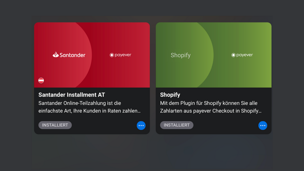 Santander Termijn & Shopify