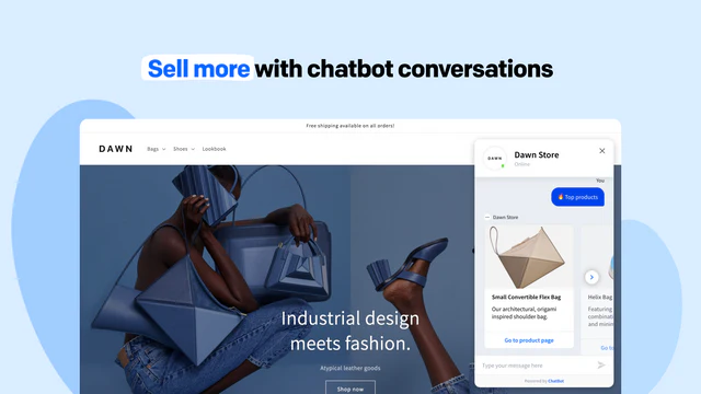 ChatBot widget i online butik