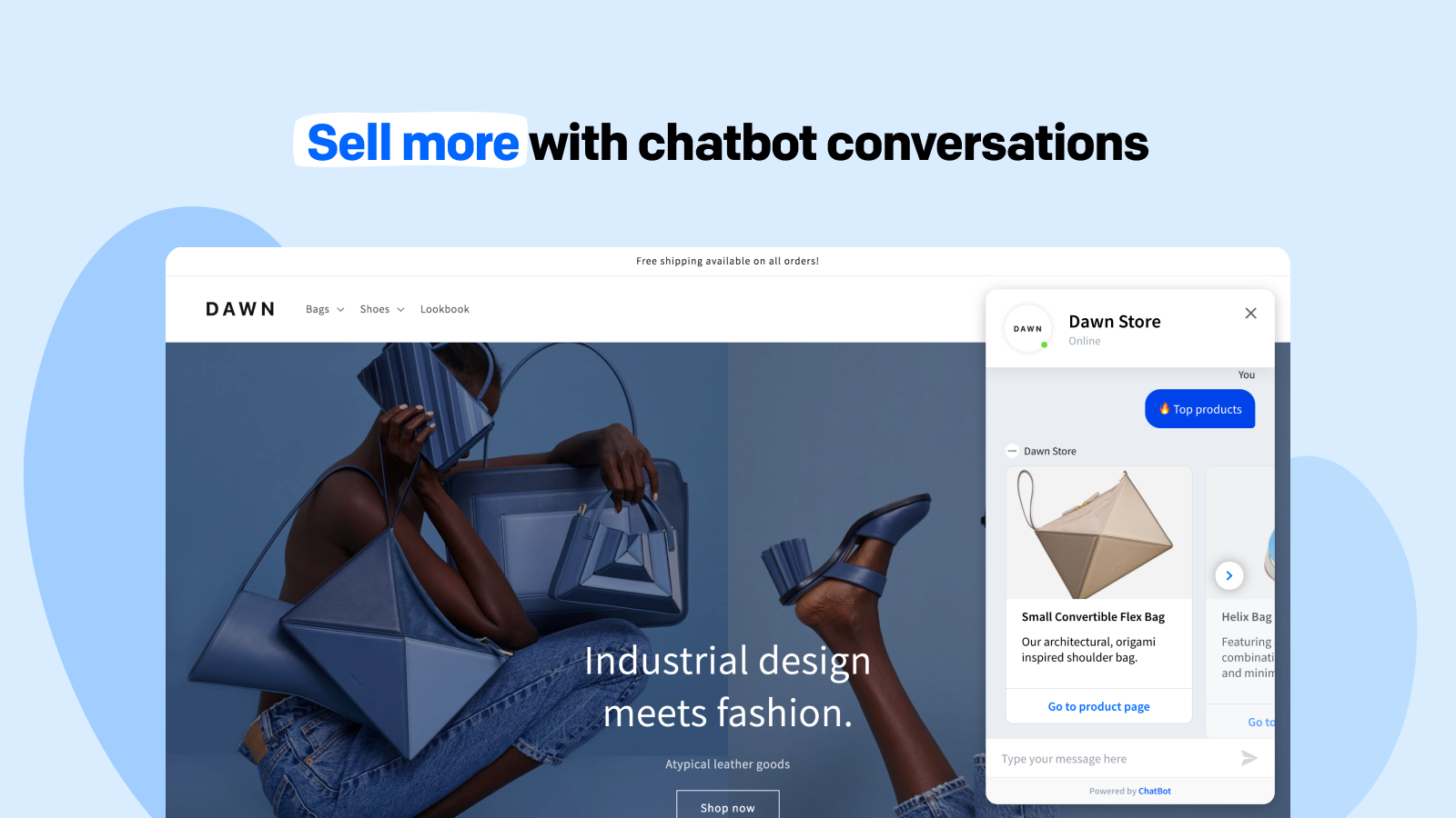 ChatBot AI Support & Sales Bot Screenshot