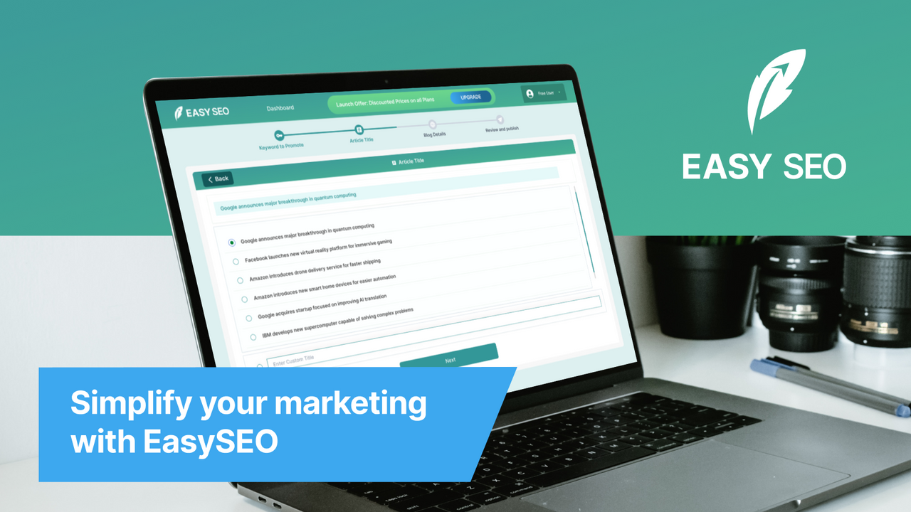 Vereinfachen Sie Ihr Marketing mit EasySEO