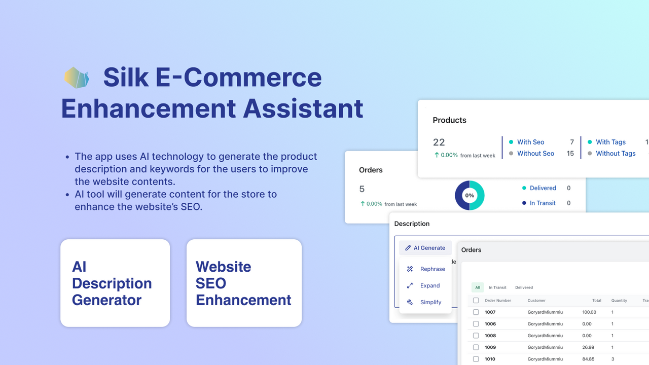 Silk E-Commerce Enhancement Assistant