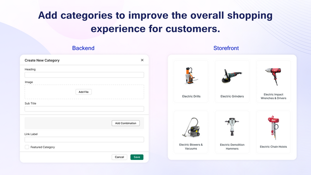 Uncap discovery category option