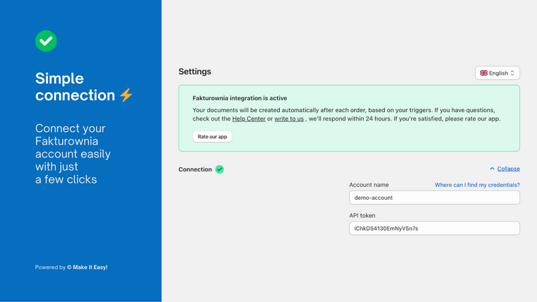 Fakturownia | Integration Screenshot