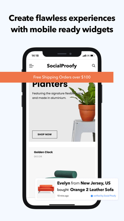 Create flawless experiences with mobile ready widgets