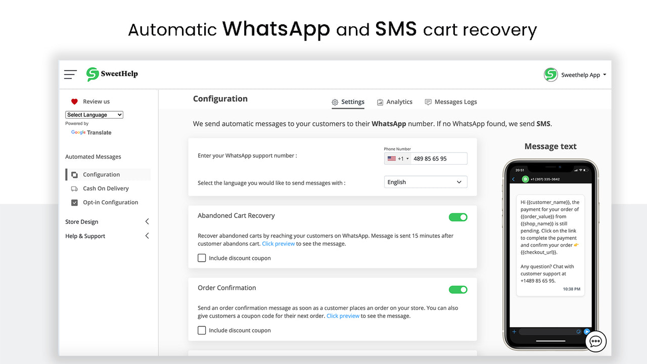 WhatsApp、WhatsAppチャット、WhatsApp共有、WhatsApp放棄されたカートの回復、WhatsApp