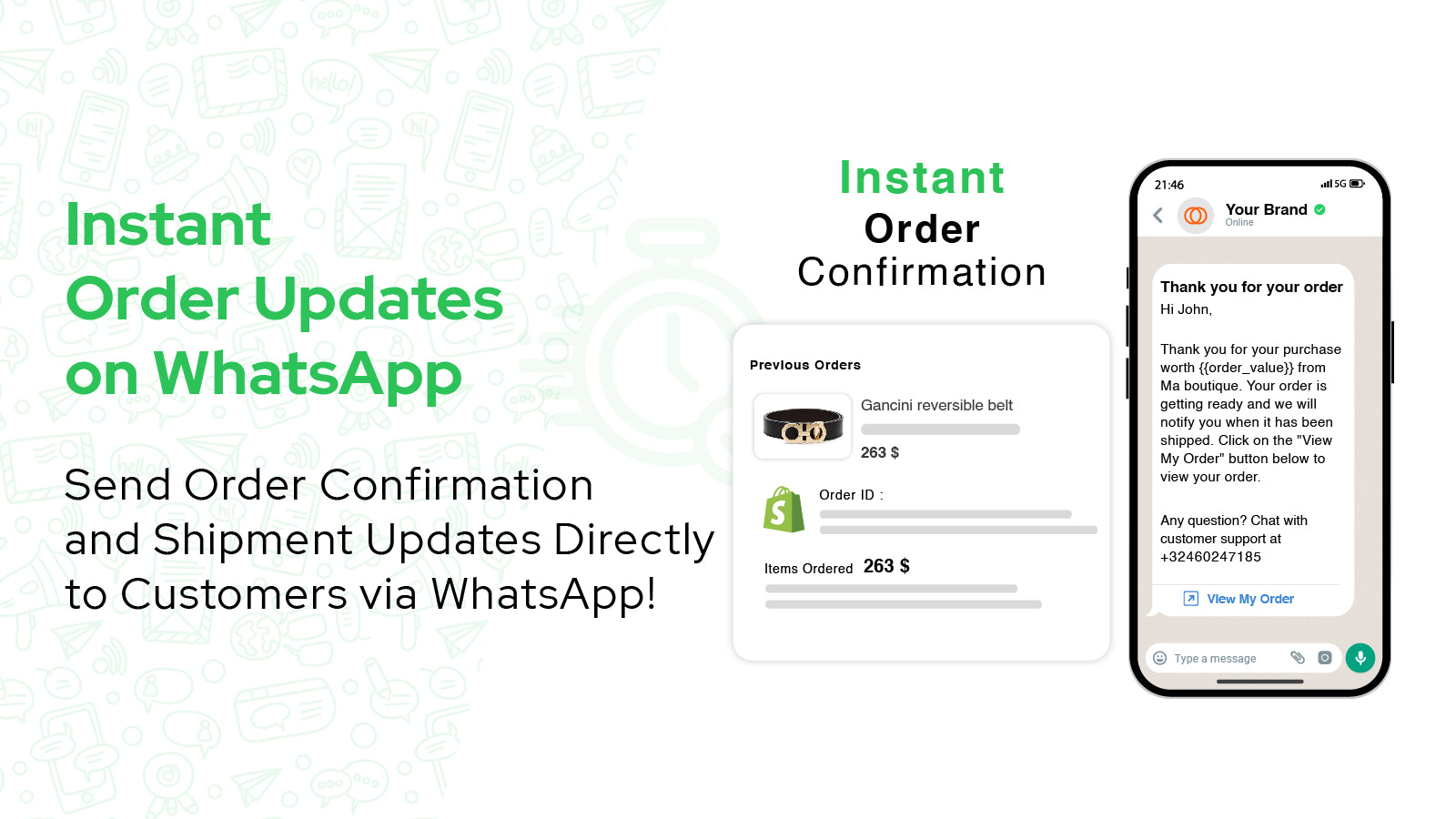 Chat de WhatsApp, Compartir en WhatsApp, Recuperación de Carrito Abandonado en WhatsApp