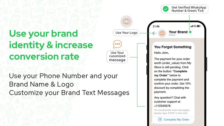 SH : WhatsApp Chat & Marketing Screenshot