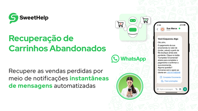 Carrinhos abandonados WhatsApp, WhatsApp , WhatsApp