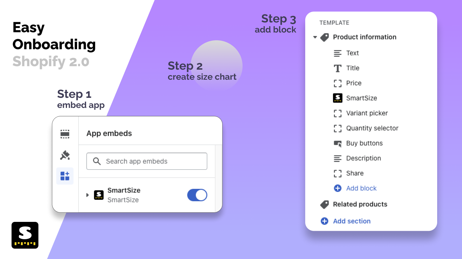 Kompatibel mit Shopify 2.0. Einfache Einrichtung über Add-Block