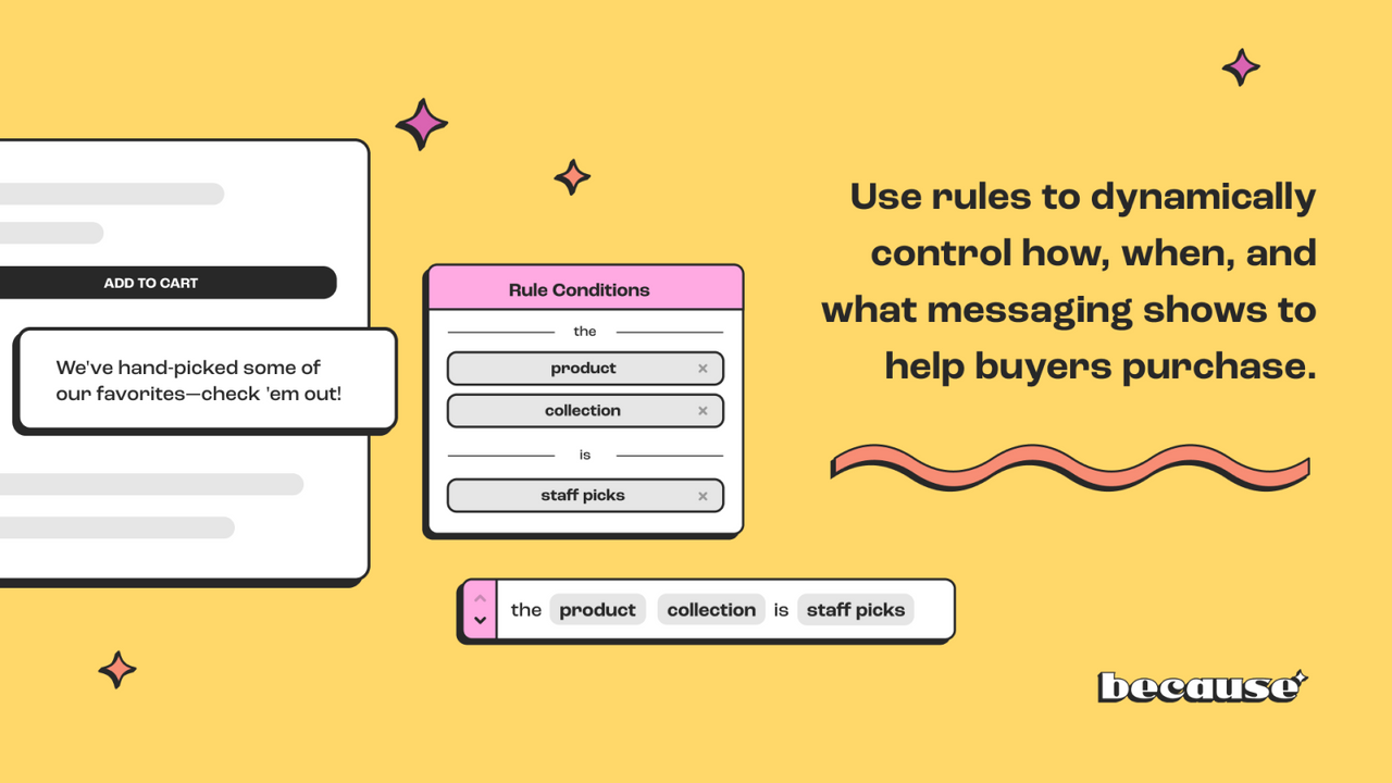 Use regras para controlar como, quando e quais mensagens são exibidas