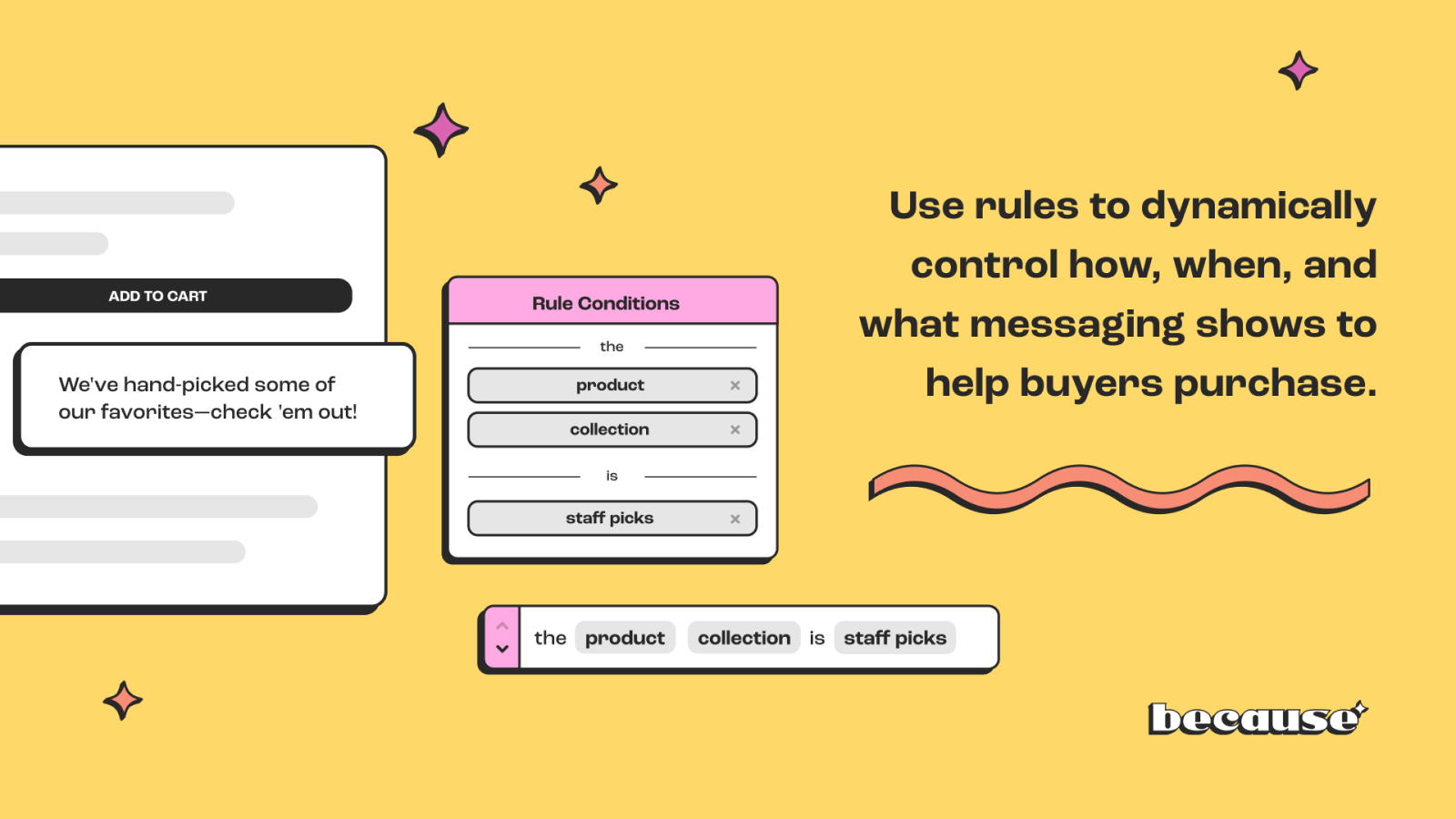 Use regras para controlar como, quando e quais mensagens são exibidas