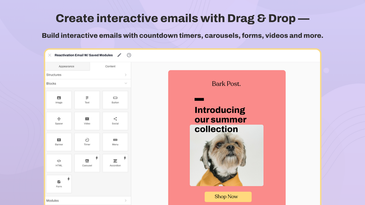 Drag & Drop Editor