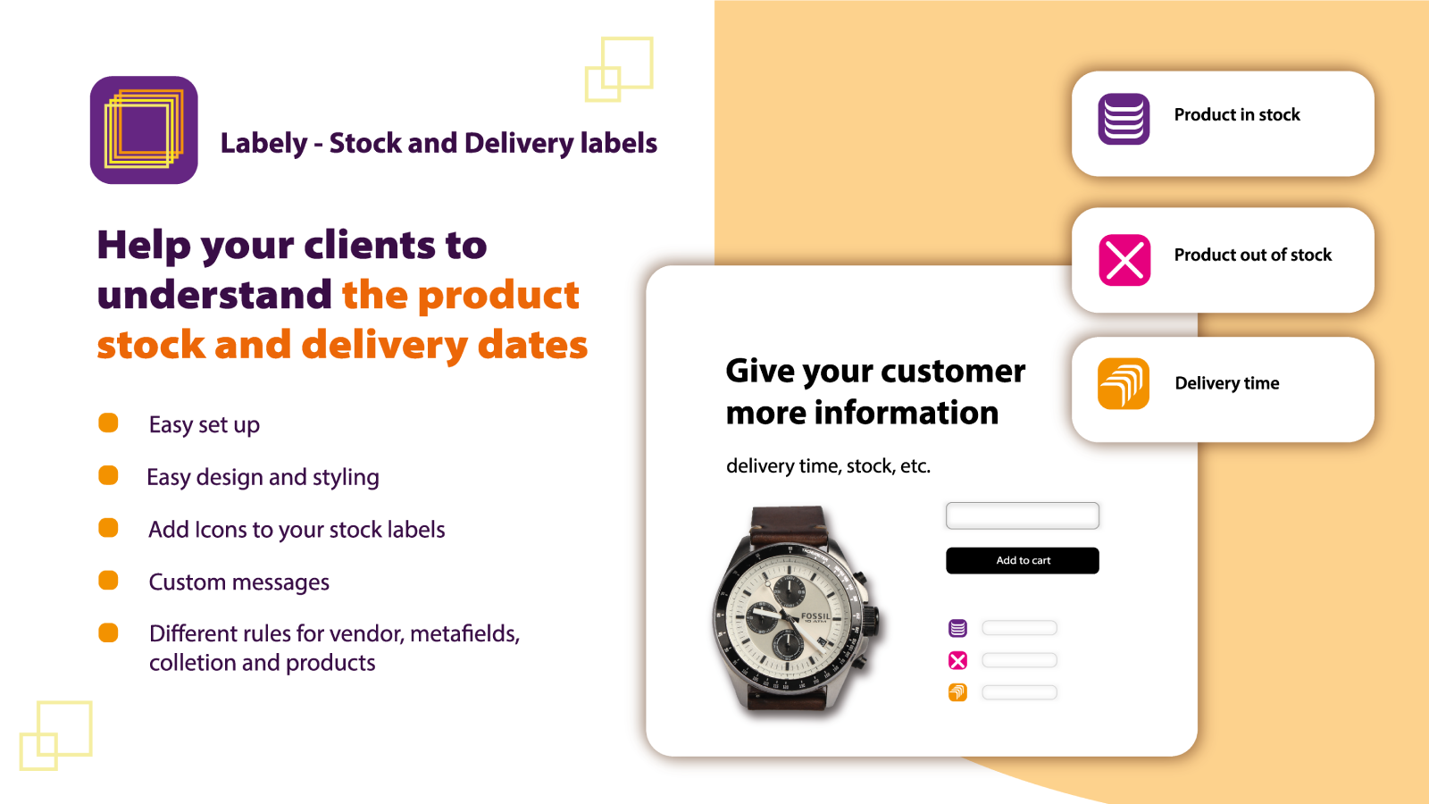 Labely ‑ Stock&Delivery labels Screenshot